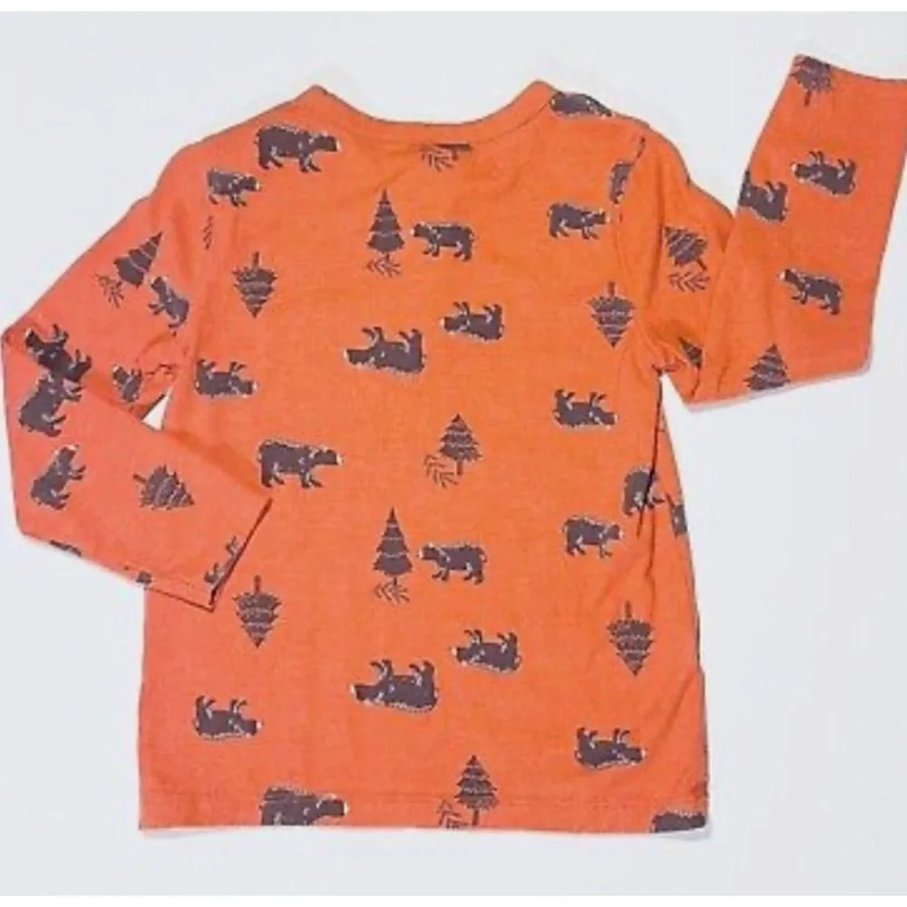 NWT OLD NAVY Boys Bear Print Henley